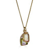 Paired Tourmalines Necklace by Ronnie Taubenfeld shown from another angle