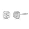 Chirip Studs Earrings Ronnie Taubenfeld are handmade tiny sterling silver squares with four holes in each